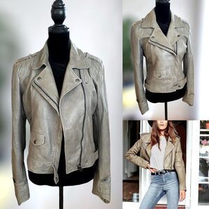 Truth and Pride Leather Biker Moto Jacket Size XS